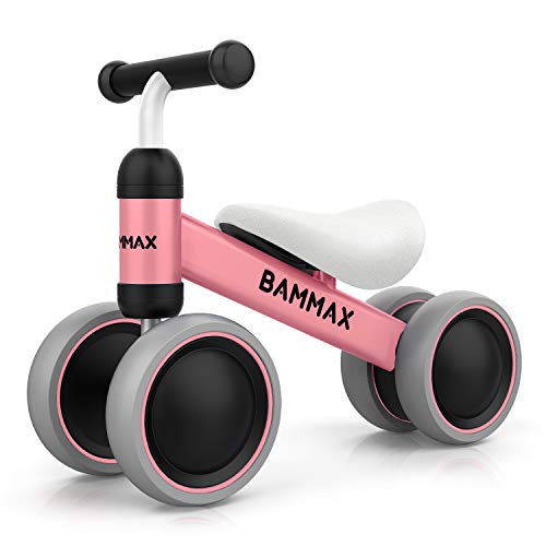 Bammax Kinder Laufrad Lauflernrad Balance Fahrrad ohne Pedale Dreirad Spielzeug für ab 1 Jahr, Erstes Baby Laufrad für Jungen Mädchen, Rosa Bammax Kinder Laufrad Lauflernrad Balance Fahrrad ohne Pedale Dreirad Spielzeug für ab 1 Jahr, Erstes Baby Laufrad für Jungen Mädchen, Rosa von Bammax