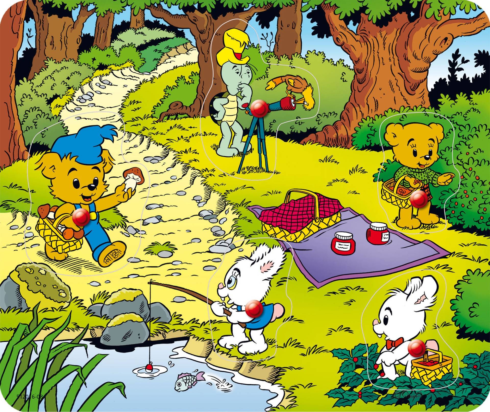 Bamse Knopfpuzzle, 5 Teile von Bamse