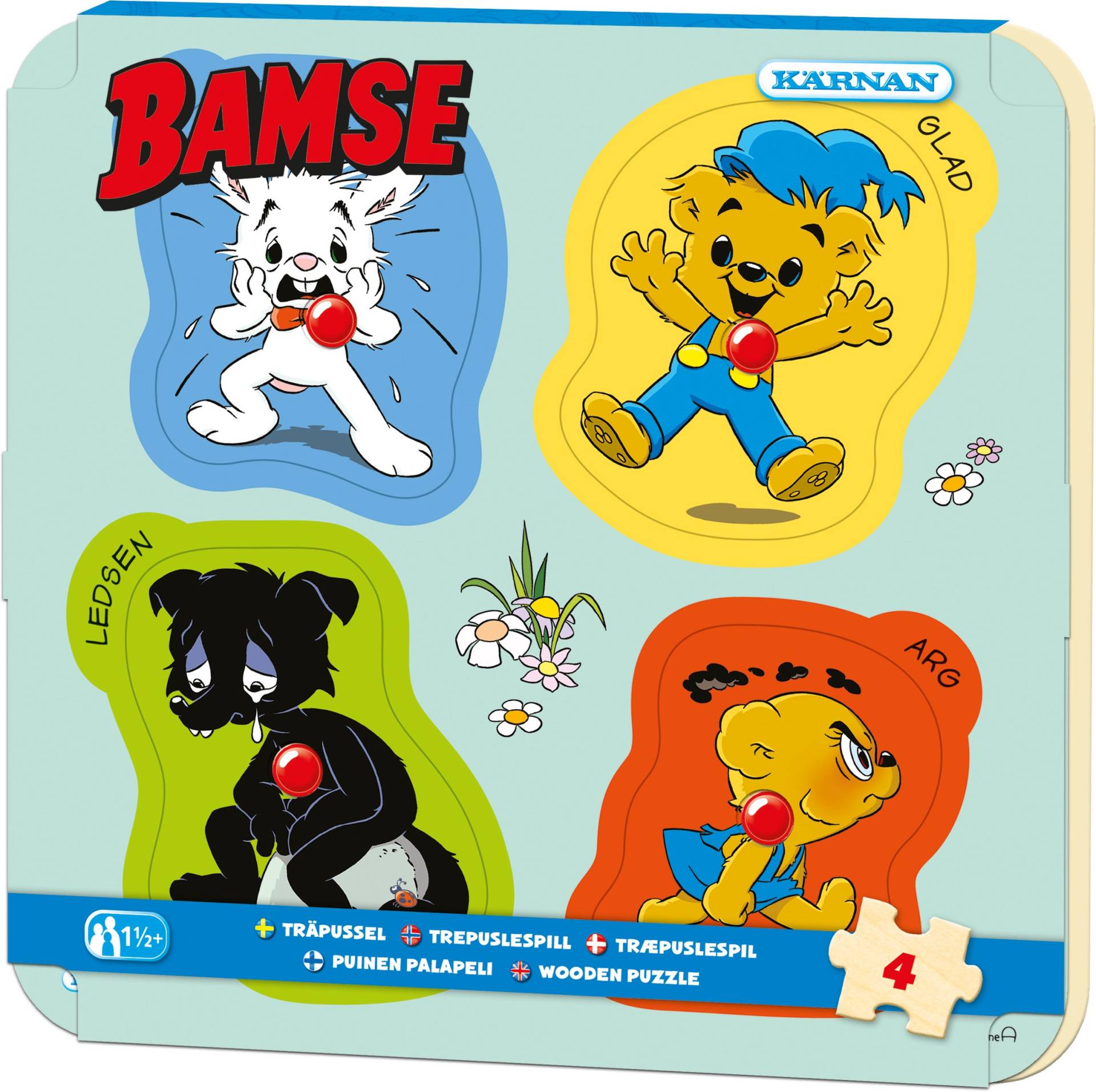 Kärnan Bamse Knopfpuzzle 4 Teile von Bamse