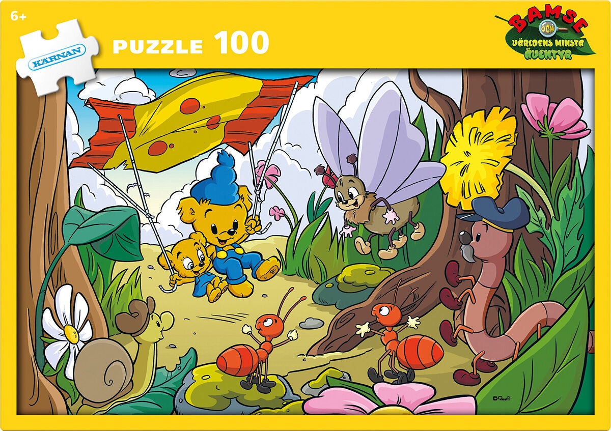 Kärnan Bamse Und Das Kleinste Abenteuer Der Welt Holzpuzzle 100 Teile von Bamse