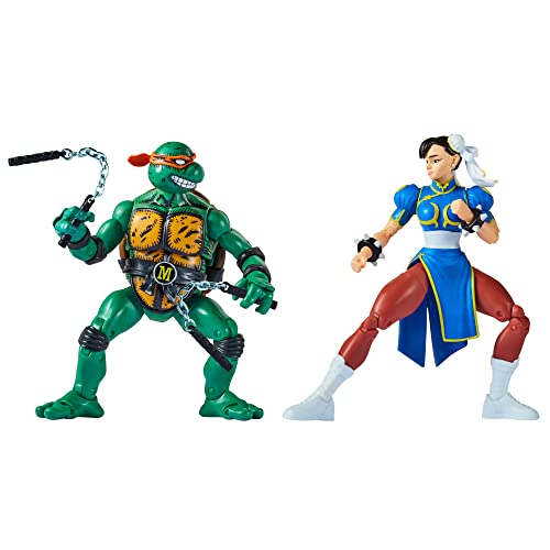 BANDAI Multipack Ninja Turtles und Street Fighter - Mike vs Chun Li, Mehrfarbig P81252 BANDAI Multipack Ninja Turtles und Street Fighter - Mike vs Chun Li, Mehrfarbig P81252 von BANDAI