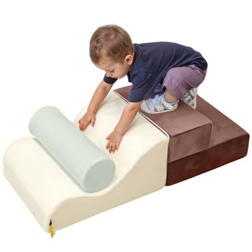 BanaSuper 3 STK Groß Schaumstoff Bausteine für Kinder, XXL Softbausteine Baby zum Klettern & Krabbeln, Montessori Riesenbausteine Spielzeug, EN71-zertifiziert, Waschbare Hülle mit Rutschfester Boden BanaSuper 3 STK Groß Schaumstoff Bausteine für Kinder, XXL Softbausteine Baby zum Klettern & Krabbeln, Montessori Riesenbausteine Spielzeug, EN71-zertifiziert, Waschbare Hülle mit Rutschfester Boden von BanaSuper