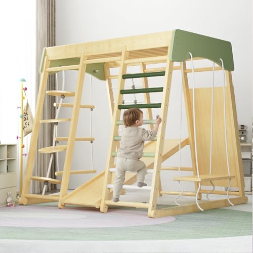 BanaSuper 8 in 1 Klettergerüst Kinder, Indoor Klettergerüst für Kinder, Multifunktion Klettergerüst von BanaSuper