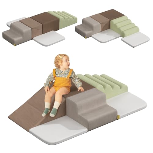 BanaSuper Schaumstoff-Kletterblöcke für Kinder, Schaumstoff Bausteine XXL, EN71-zertifiziert, Kinder Montessori Spielzeug, Waschbare Hülle für Indoor-Spaß, Baby Soft Playset, Grau BanaSuper Schaumstoff-Kletterblöcke für Kinder, Schaumstoff Bausteine XXL, EN71-zertifiziert, Kinder Montessori Spielzeug, Waschbare Hülle für Indoor-Spaß, Baby Soft Playset, Grau von BanaSuper