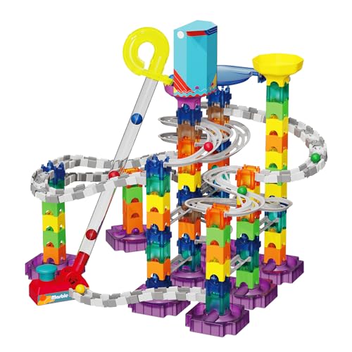 BananMelonBM Marble Run Toy 202Pcs, STEM Spielzeug für Jungen und Mädchen, Pädagogische Konstruktion Labyrinth-Block Spielzeug-Set für Kinder und Eltern-Kind-Spiel von BananMelonBM