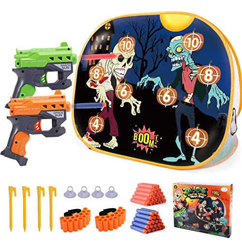 Zielscheibe mit Spielzeugpistole, Zombie Schießen Spielzeug Kinder Schießscheibe mit Netz und Spielzeugwaffen, Outdoor Spielzeug Gartenspielzeug, Geschenke für 5 6 7 8 9 10+ Jahre Alt Jungen Mädchen Zielscheibe mit Spielzeugpistole, Zombie Schießen Spielzeug Kinder Schießscheibe mit Netz und Spielzeugwaffen, Outdoor Spielzeug Gartenspielzeug, Geschenke für 5 6 7 8 9 10+ Jahre Alt Jungen Mädchen von BananMelonBM