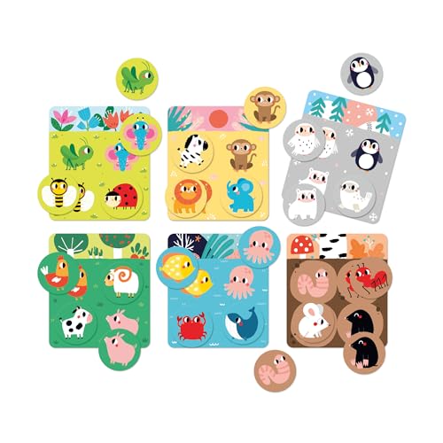 Banana Panda Let's Play Habitat Bingo 2+ - Erstes pädagogisches Lernspiel für Kinder ab 2 Jahren - Hand-Augen-Koordination, Gedächtnis & Tiererkennung von Banana Panda