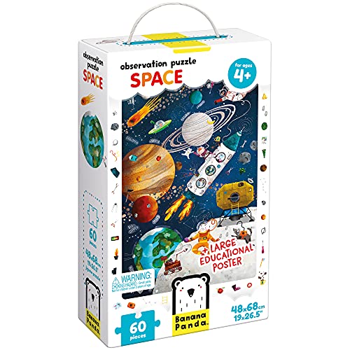 Banana Panda - Observation Puzzle Space - Suchpuzzle & Lernaktivität für Kinder ab 4 Jahren (Englisch) von Banana Panda