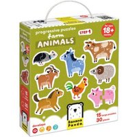 Progressive Puzzles Farm Animals Age 18m+ von Banana Panda