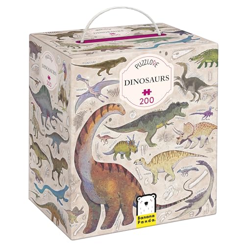 Puzzlove Dinosaurs 200 Teile Lernpuzzle für Kinder 7+, Bodenpuzzle Dinosaurier Puzzlove Dinosaurs 200 Teile Lernpuzzle für Kinder 7+, Bodenpuzzle Dinosaurier von Banana Panda