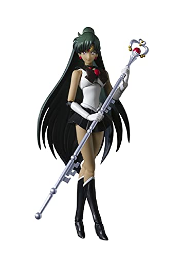 Bandai Tamashii Nations Sailor Moon Figur S.H. Figuarts Sailor Pluto Animation Color Edition 15 cm, 196534, Cranberry von Bandai Tamashii Nations