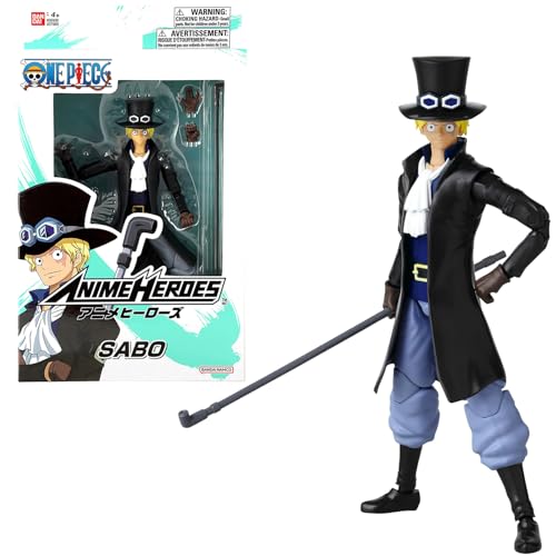 BANDAI - Anime Heroes - One Piece - Anime Heroes Figur 17 cm - Sabo - Offizielle One Piece Lizenz - Gelenkige Sabo-Figur - Manga Figuren - One Piece Figuren - Spielzeug für Kinder ab 4 Jahren - 37009 BANDAI - Anime Heroes - One Piece - Anime Heroes Figur 17 cm - Sabo - Offizielle One Piece Lizenz - Gelenkige Sabo-Figur - Manga Figuren - One Piece Figuren - Spielzeug für Kinder ab 4 Jahren - 37009 von BANDAI