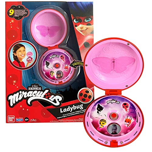 Bandai - Miraculous Ladybug - Zaubertelefon - zum Verkleiden als Ladybug / Rollenspiel-Accessoire - Spielzeug mit Sound- und Lichteffekten - Spricht Deutsch - P506293 von Bandai