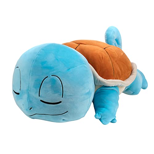 Bandai - Pokémon – Plüschtier Carapuce (Squirtle) 40 cm – Plüschfigur Pokémon ganz weich Wer schläft – JW0220 von Bandai
