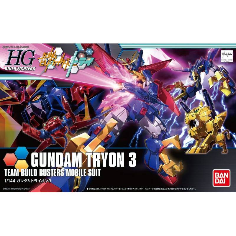 Sammelfigur Bandai HGBF 1/144 GUNDAM TRYON 3 Kunststoff Animation und Anime von Bandai