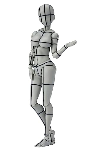 MERCHANDISING LICENCE Figur Body Chan SH Figuarts Mujer Wireframe Gris Kentaro Yabuki Deluxe 13cm von TAMASHII NATIONS