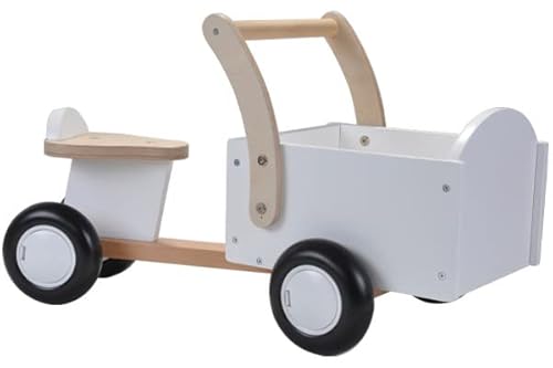 Bandits & Angels Lastenrad Laufrad Little Rider Weiß ab 1 Jahr – Für Jungen und Mädchen – Aufsitz-Lastenrad aus Holz – Laufrad aus Holz Weiß – Geräuscharme Räder – Geschenk zur Babyparty Bandits & Angels Lastenrad Laufrad Little Rider Weiß ab 1 Jahr – Für Jungen und Mädchen – Aufsitz-Lastenrad aus Holz – Laufrad aus Holz Weiß – Geräuscharme Räder – Geschenk zur Babyparty von Bandits & Angels