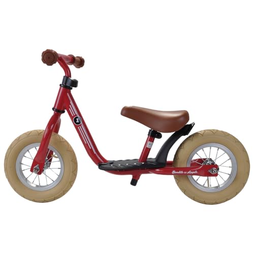 Bandits & Angels Metall-Laufrad Starter Retro mit Trittbrett ab 2 Jahren – grünes Laufrad – Verstellbarer Sattel 29 bis 39 cm – für Jungen und Mädchen – niedriger Einstieg mit Trittbrett (Rot) Bandits & Angels Metall-Laufrad Starter Retro mit Trittbrett ab 2 Jahren – grünes Laufrad – Verstellbarer Sattel 29 bis 39 cm – für Jungen und Mädchen – niedriger Einstieg mit Trittbrett (Rot) von Bandits & Angels