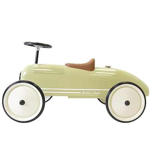 Bandits & Angels Metall Rutschauto Oldtimer Retro Grün ab 1 Jahr für Jungen und Mädchen – Laufauto für Kinder Retro Green – für drinnen und draußen Bandits & Angels Metall Rutschauto Oldtimer Retro Grün ab 1 Jahr für Jungen und Mädchen – Laufauto für Kinder Retro Green – für drinnen und draußen von Bandits & Angels