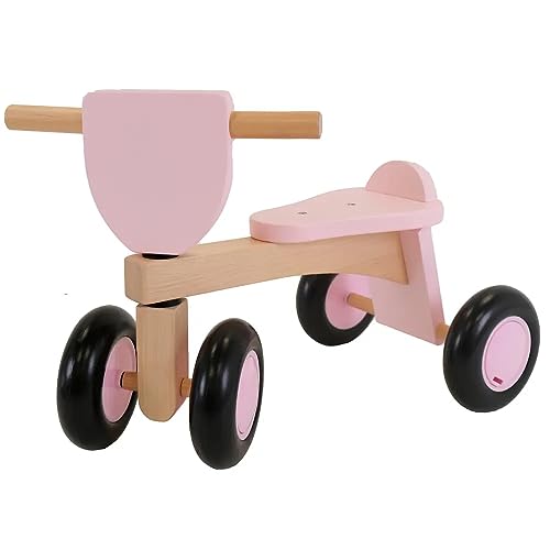 Bandits & Angels Vintage Rider Pink Laufrad Holz ab 1 Jahr – Für Mädchen – Holzlaufrad Pink – Vierrad – Geräuscharme und kratzfreie Räder Bandits & Angels Vintage Rider Pink Laufrad Holz ab 1 Jahr – Für Mädchen – Holzlaufrad Pink – Vierrad – Geräuscharme und kratzfreie Räder von Bandits & Angels