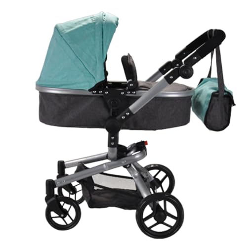 Puppenwagen Classic Angel 2in1 (Minze - Grau) von Bandits & Angels