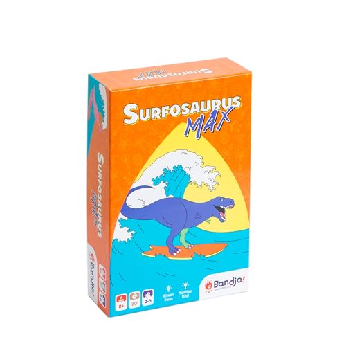 Bandjo – Surfosaurus Max – Gesellschaftsspiel unter Freunden halbkooperativ – ideal für Spaß – ab 8 Jahren von Bandjo!