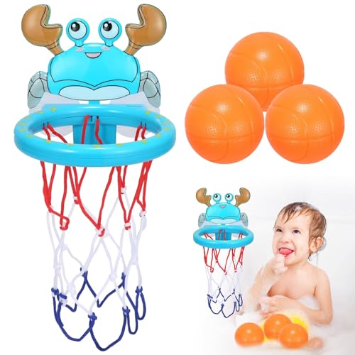 Badewannen Basketballkorb, Basketballkorb für Badezimmer, Saugnapf Basketballkorb mit 3 Bälle, Basketball Badewannenspielzeug, Interaktives Badespielzeug, für Kinder von 1-8 Jahren Badewannen Basketballkorb, Basketballkorb für Badezimmer, Saugnapf Basketballkorb mit 3 Bälle, Basketball Badewannenspielzeug, Interaktives Badespielzeug, für Kinder von 1-8 Jahren von Bankeep