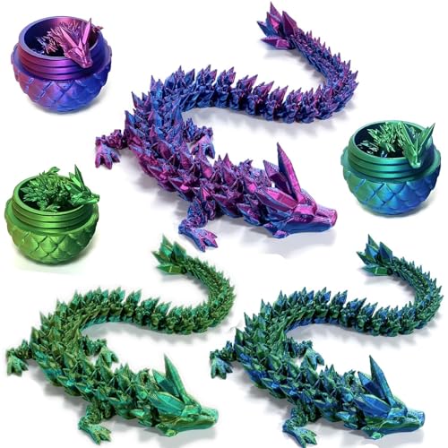 Bankeep 3D Gedrucktes Drachenei Geheimnisvolle Drachen Spielzeug Realistische Realistische Beweglicher Drachen Figuren Überraschung Easter Dracheneier Wohnkultur von Bankeep