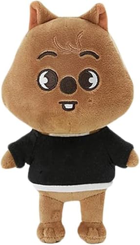 Bankeep SKZOO Plüschtier Plüschpuppe, süßes Cartoon-Anime-Stofftier, Wolf Chan/Leebit/DWAEKKI/Jiniret/HAN Quokka/BbokAri/PuppyM/Foxl.Ny Plüschpuppe (HAN Quokka) von Bankeep
