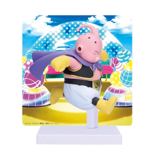 BANPRESTO Majin Buu Statue mit Db Daima Panel 13Cm von Banpresto