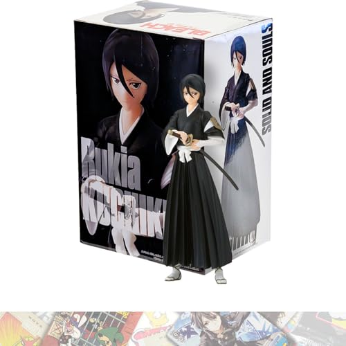 BANPRESTO Rukia Kuchiki Statue Solid & Souls, 14 cm, gebündelt mit 1 A.C.G. kompatiblen Themen-Sammelkarte (88251), klein von Banpresto