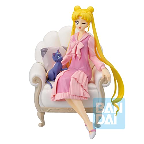 BANPRESTO Sailor Moon Cosmos - Usagi & Luna - Figurine Antique Style 13cm von Banpresto