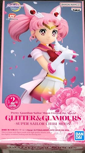 Banpresto, Super Sailor Chibi Moon Pretty Guardian Sailor Moon Eternal The Movie, Glitter & Glamours (Ver.B) Actionfigur, 17 cm, Mehrfarbig BP88292 von Banpresto