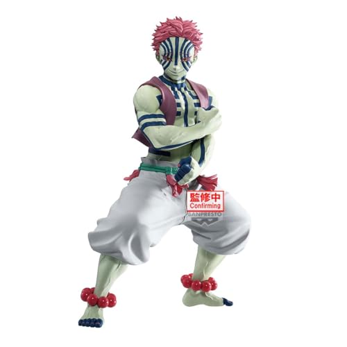 Banpresto Akaza, Demon Slayer, Sammelfigur, Kimetsu No Yaiba, 22 cm, BP29370P, Mehrfarbig, optimal für Anime-Fans von Banpresto