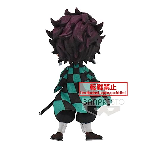 Banpresto Demon Slayer Kimetsu no Yaiba Q Posket Minifigur Tanjiro Kamado Ver.A 14 cm von Banpresto