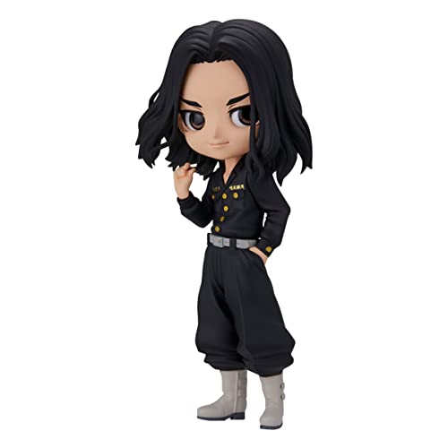 Banpresto Unisex-Adult Tokyo Revengers-Keisuke Baji Vers.A-Q Posket 14cm, Black, Estándar von Banpresto
