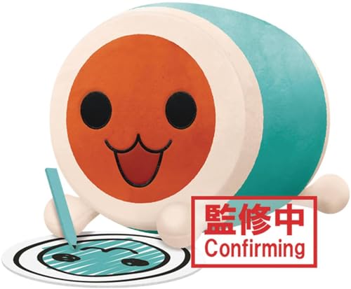 Banpresto WADA Plüschtier Don Taiko No Tatsujin, Big Plush, 22 cm, BP28875P, mehrfarbig, Sammlerstück, ideal für Videospiel-Fans. von Banpresto