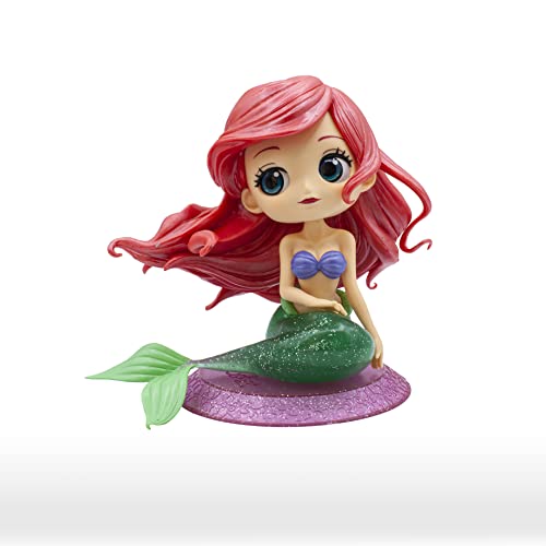 Banpresto Q Posket Disney Prinzessinnen Die Meerjungfrau Sammelfigur Ariel Glitter Line (Glitzer) 10 cm BP17861P BP17861 Mehrfarbig von Banpresto