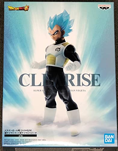 BANDAI Dragon Ball – SSG Super Saiyan Vegeta – Figur Clearise 19 cm, One Size, BAN17978 von Banpresto