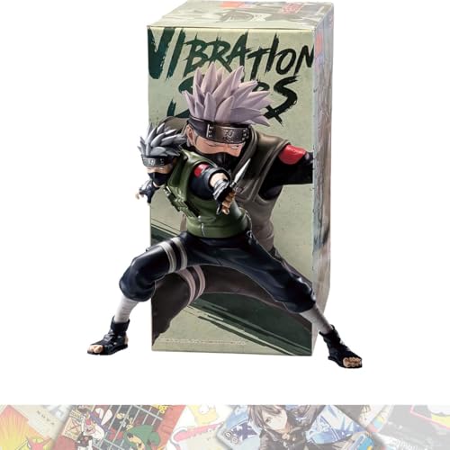Hatake Kakash i 28667 Vibrationsstern-Statue, 13 cm, gebündelt mit 1 A.C.G. kompatiblen Themen-Sammelkarte von Banpresto