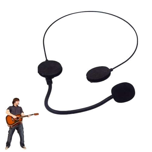 Bansusu 1 x Gefälschtes Mikrofon-Headset, schwarz, Mikrofon-Requisite, atmungsaktives Mikrofon-Headset, Mini-Mikrofon, Headset, Fake Sänger-Headset für Kostüm-Zubehör, Requisite, Cosplay, Kopfschmuck, Bansusu 1 x Gefälschtes Mikrofon-Headset, schwarz, Mikrofon-Requisite, atmungsaktives Mikrofon-Headset, Mini-Mikrofon, Headset, Fake Sänger-Headset für Kostüm-Zubehör, Requisite, Cosplay, Kopfschmuck, von Bansusu