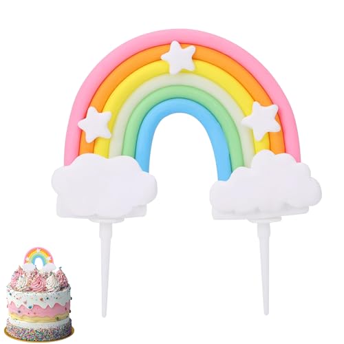 Blaue Geburtstagsdekoration, bunte und personalisierte Regenbogen-Kuchendekorationen, Regenbogen-Kuchendekoration, Regenbogen-Kuchendekoration, weiche Keramik, Party-Dekorationen für Geburtstagspartys Blaue Geburtstagsdekoration, bunte und personalisierte Regenbogen-Kuchendekorationen, Regenbogen-Kuchendekoration, Regenbogen-Kuchendekoration, weiche Keramik, Party-Dekorationen für Geburtstagspartys von Bansusu