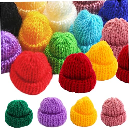 Banziaju 100pcs Mini Hut, winzige Schneemann -Puppenhüte verschiedene Farbwollgarn -Stricken für Handwerksdien -Haarzubehör, Mini -Hüte für Handwerks Banziaju 100pcs Mini Hut, winzige Schneemann -Puppenhüte verschiedene Farbwollgarn -Stricken für Handwerksdien -Haarzubehör, Mini -Hüte für Handwerks von Banziaju