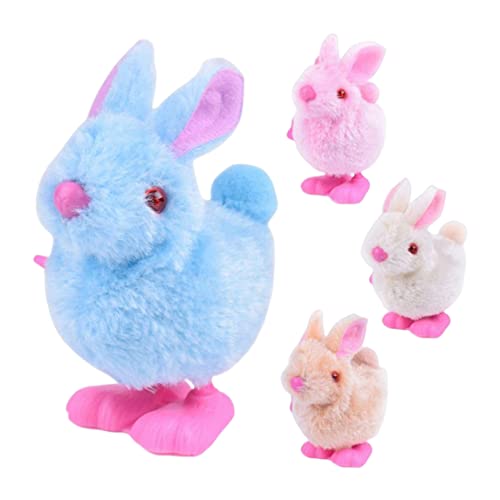 Banziaju 4pcs Osterdekorationen, Osterwind-Spielen-Kaninchenspielzeug springen Hasenspielzeug für Osterkinder anwesend Banziaju 4pcs Osterdekorationen, Osterwind-Spielen-Kaninchenspielzeug springen Hasenspielzeug für Osterkinder anwesend von Banziaju