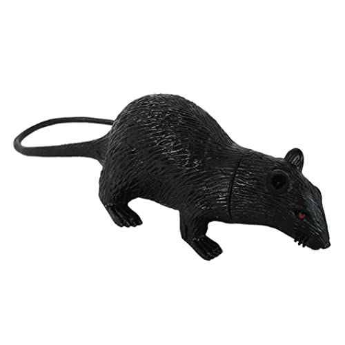 Banziaju Halloween Ratte Schwarze gefälschte Ratte simulierte Maus Halloween Dekoration Streife Requisiten Toy Style22 von Banziaju