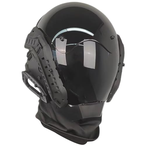 Banziaju Punk-Helm, Cyber Maske Futuristische Gothic Cosplay für Erwachsene Halloween Party Coolplay von Banziaju