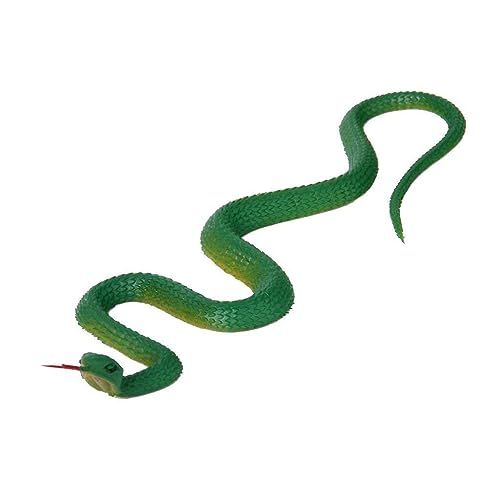 Banziaju Simulation Snakemulti Nutzung Gummischlange lebensechte künstliche Schlange wiederverwendbares Trick Spielzeug Schlange Grün von Banziaju