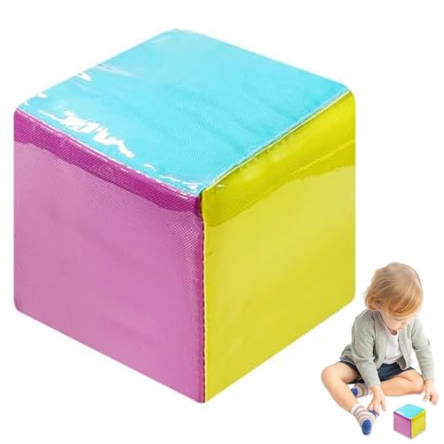 Banziaju Taschenwürfel 3,9 -Zoll -Quadratweiche Schaumwürfel mit 6 -seitig transparenter Tasche, DIY -Lernwürfel, Bildungsspiel -Spielwürfel für Unterricht, große Würfel von Banziaju
