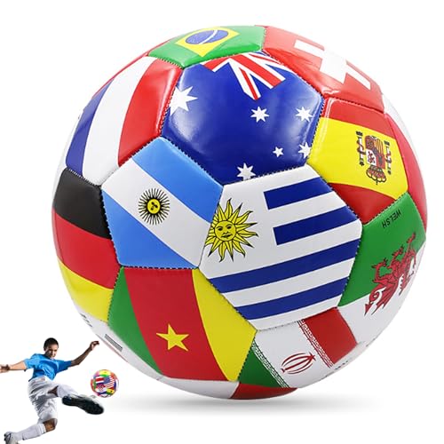 Baobiutin Größe 5 Fußball, 8, 5 Zoll Nationalflagge Fußball, wasserdicht PVC Jugend Erwachsene für Liga-Spiel Trainning Praxis, Curve Baobiutin Größe 5 Fußball, 8, 5 Zoll Nationalflagge Fußball, wasserdicht PVC Jugend Erwachsene für Liga-Spiel Trainning Praxis, Curve von Baobiutin