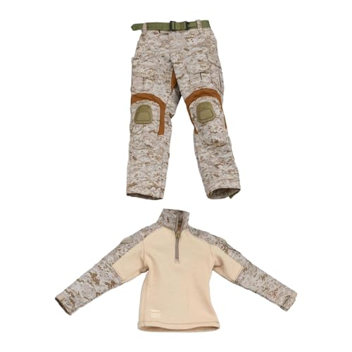 Baoblaze 1:6 Actionfiguren Uniform US Marine Kleidung Stilvolle DIY Puppenkleidung Weiche Puppendekoration Miniatur 12 Zoll Puppenoutfits Kostüm von Baoblaze
